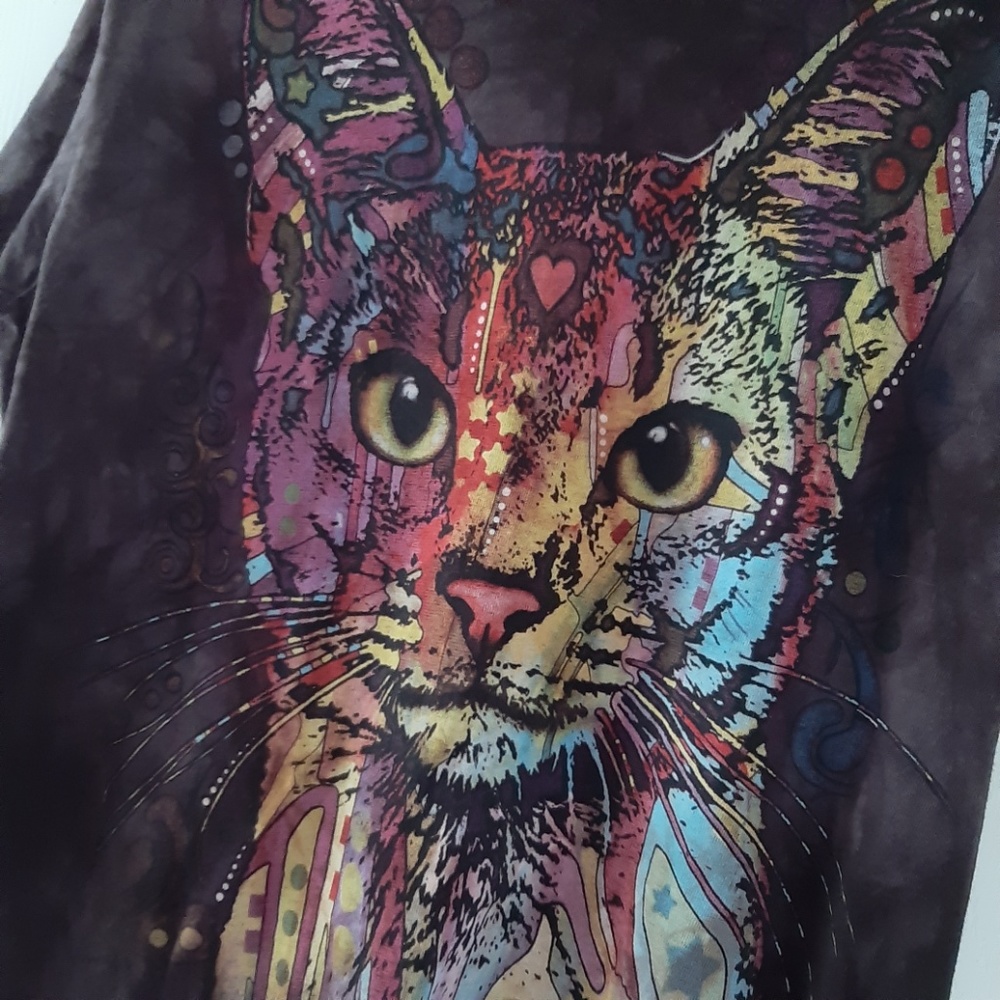 The Mountain Adult Unisex t-shirt Cat Print